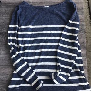 Old Navy Striped Navy and White shirt